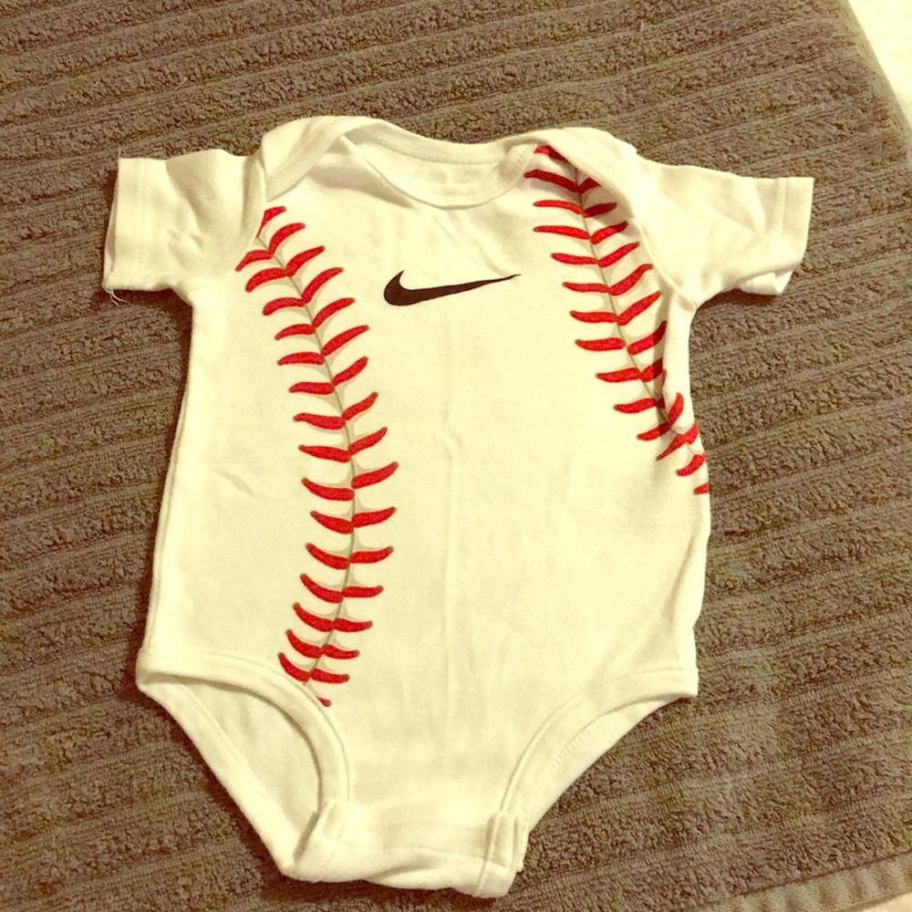 Nike baseball onesie